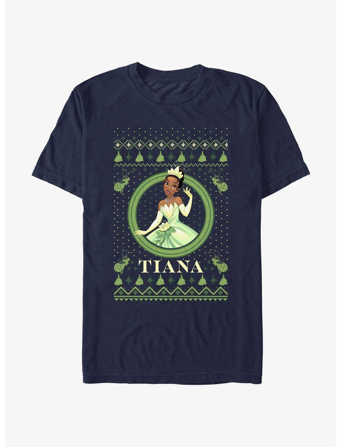 Disney Princess & The Frog Tiana Ugly Holiday T-Shirt, NAVY, hi-res