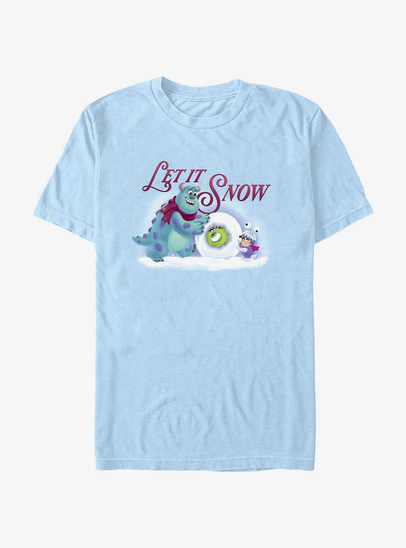 Disney Pixar Monsters Inc. Let It Snow T-Shirt, LT BLUE, hi-res