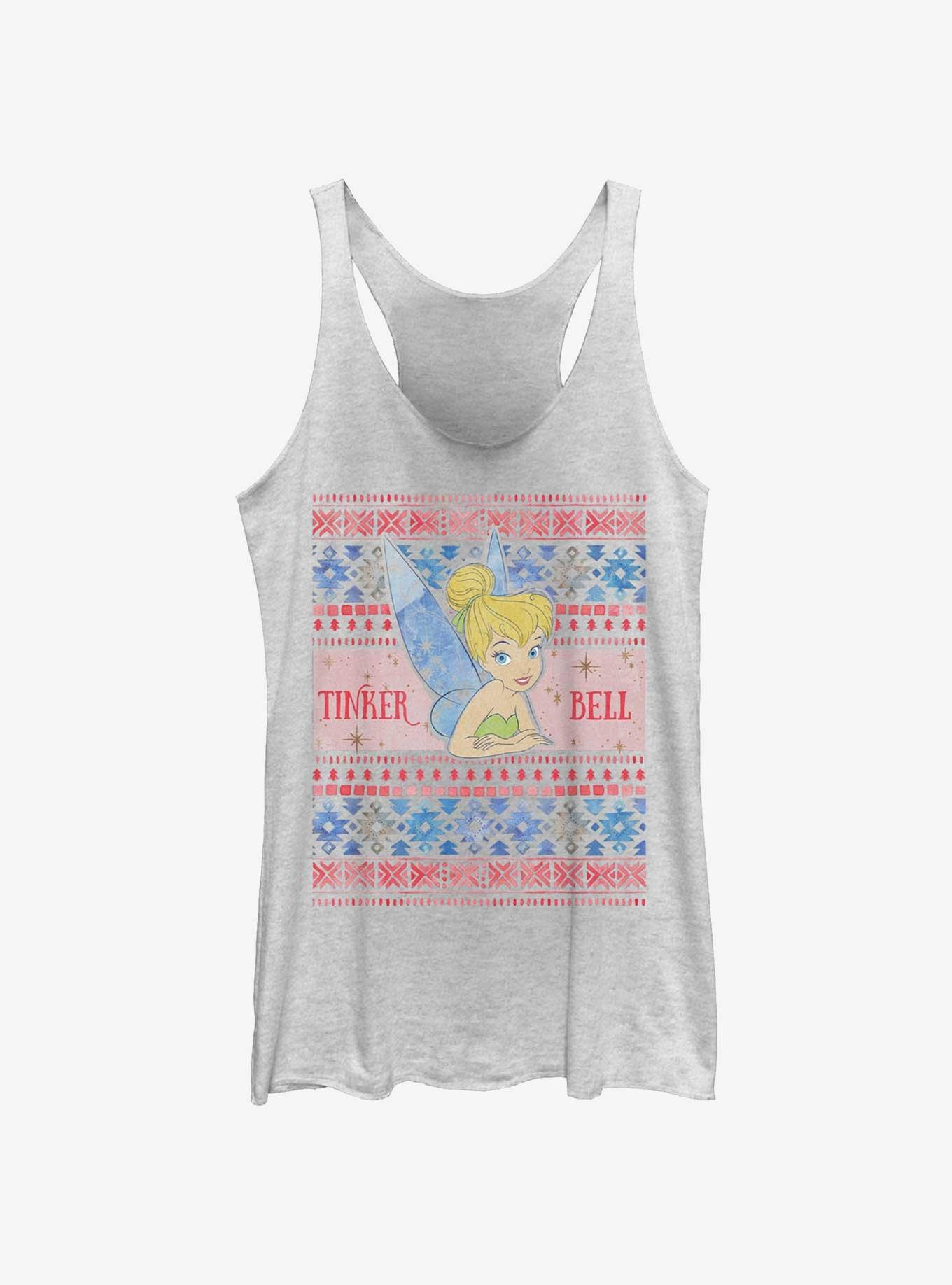 Disney Tinker bell Ugly Holiday Girls Tank, WHITE HTR, hi-res