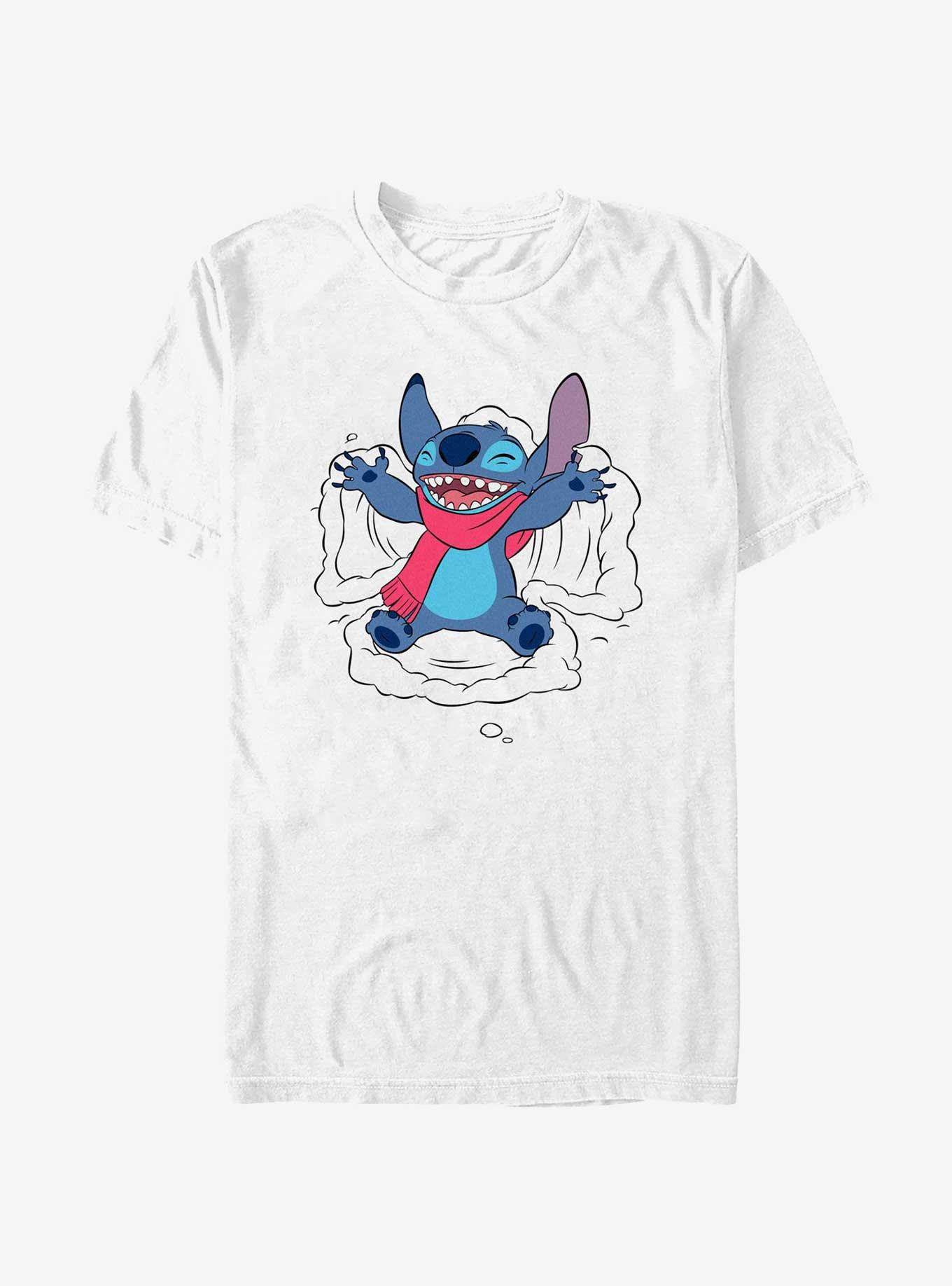 Disney Lilo & Stitch Snow Angel T-Shirt, WHITE, hi-res