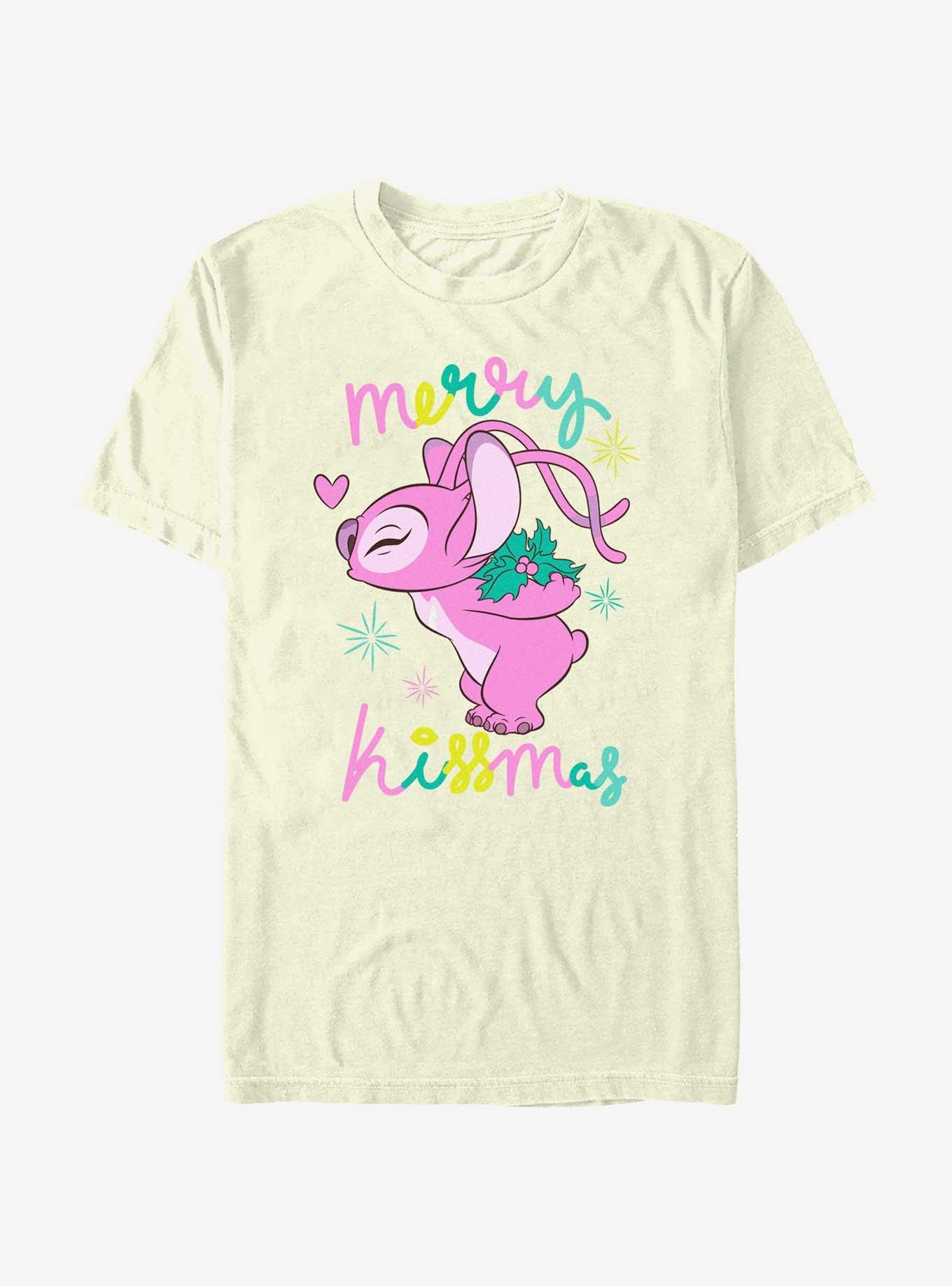 Disney Lilo & Stitch Kissmas Angel T-Shirt, NATURAL, hi-res