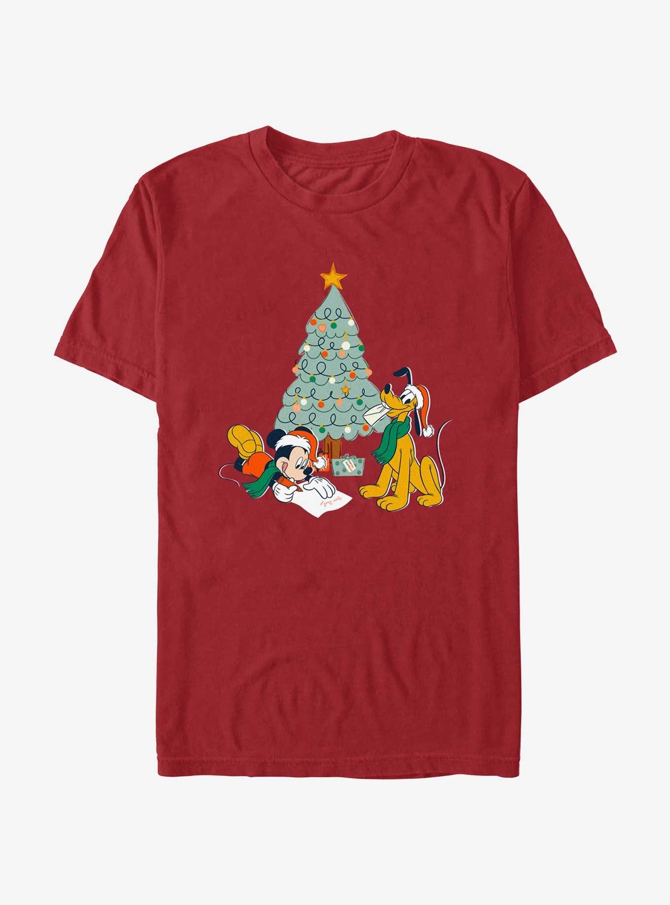 Disney Mickey Mouse & Pluto Letter For Santa T-Shirt, , hi-res