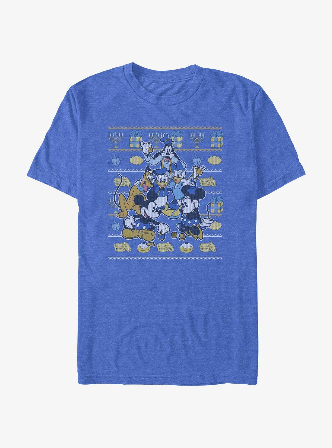 Disney Mickey Mouse Hanukkah Ugly Sweater T-Shirt, , hi-res