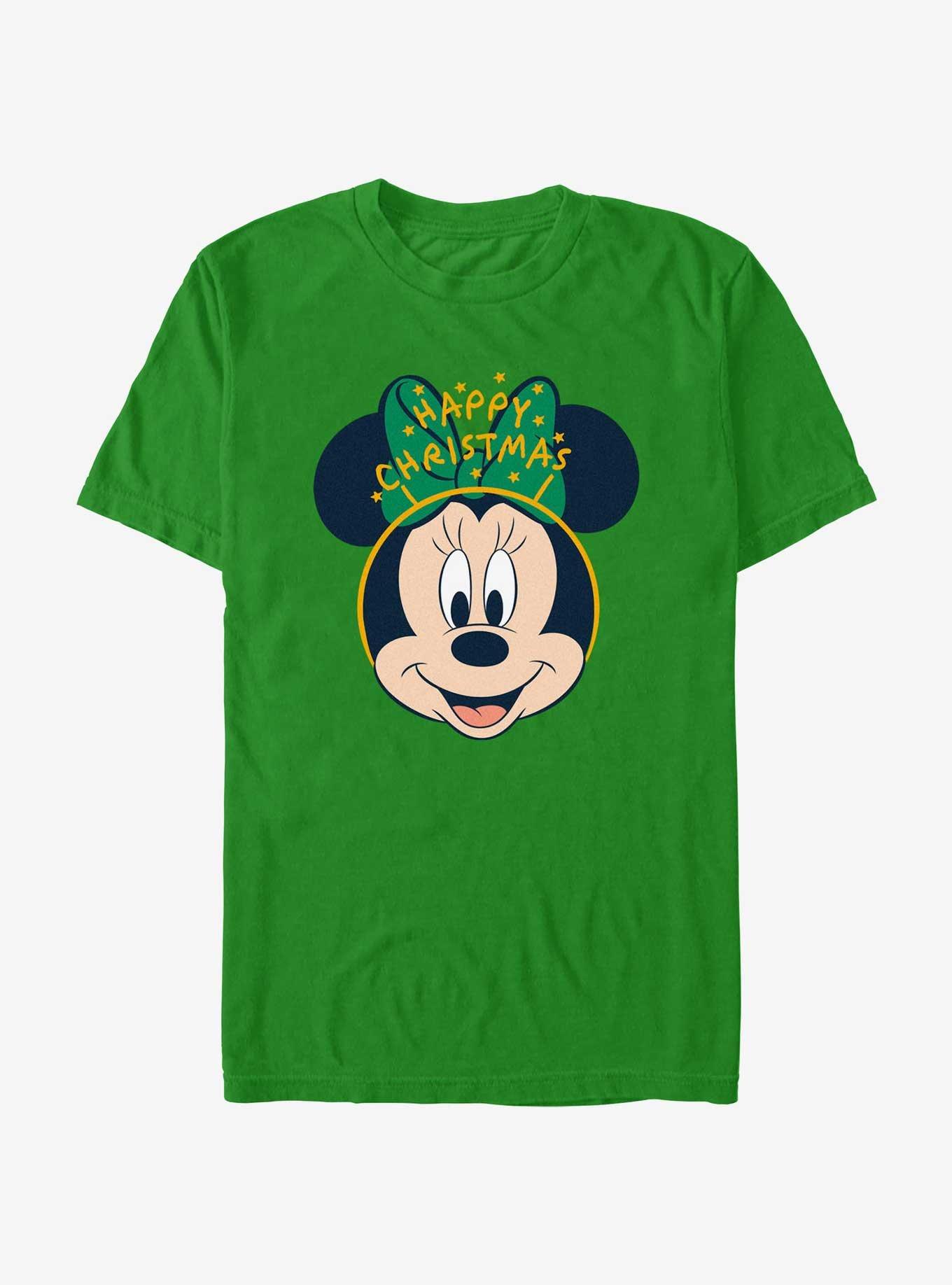 Disney Minnie Mouse Minnie Happy Christmas Ears T-Shirt, , hi-res