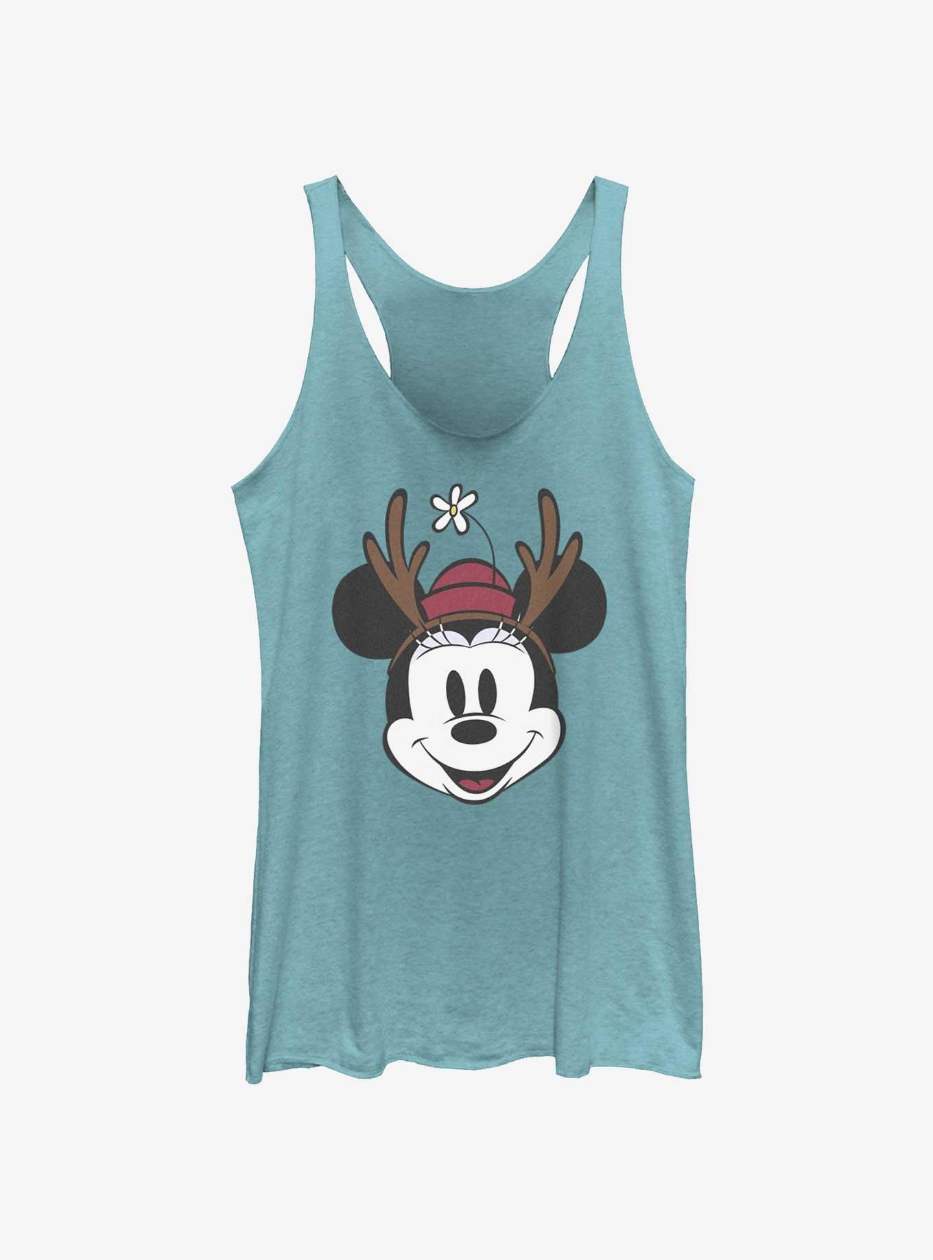 Disney Minnie Mouse Minnie Antlers Girls Tank, TAHI BLUE, hi-res