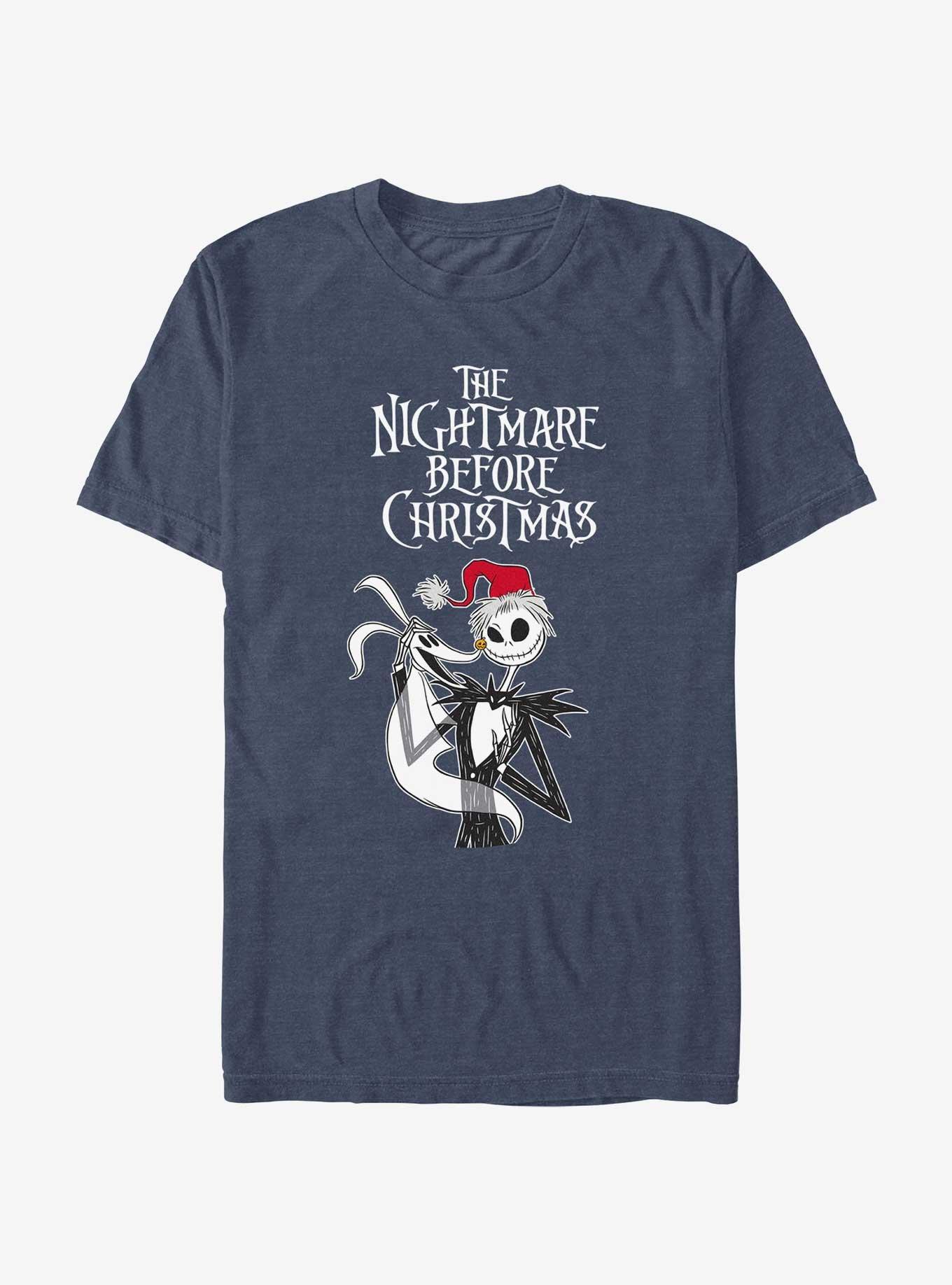 Disney The Nightmare Before Christmas Jack & Zero Friendship T-Shirt, NAVY HTR, hi-res