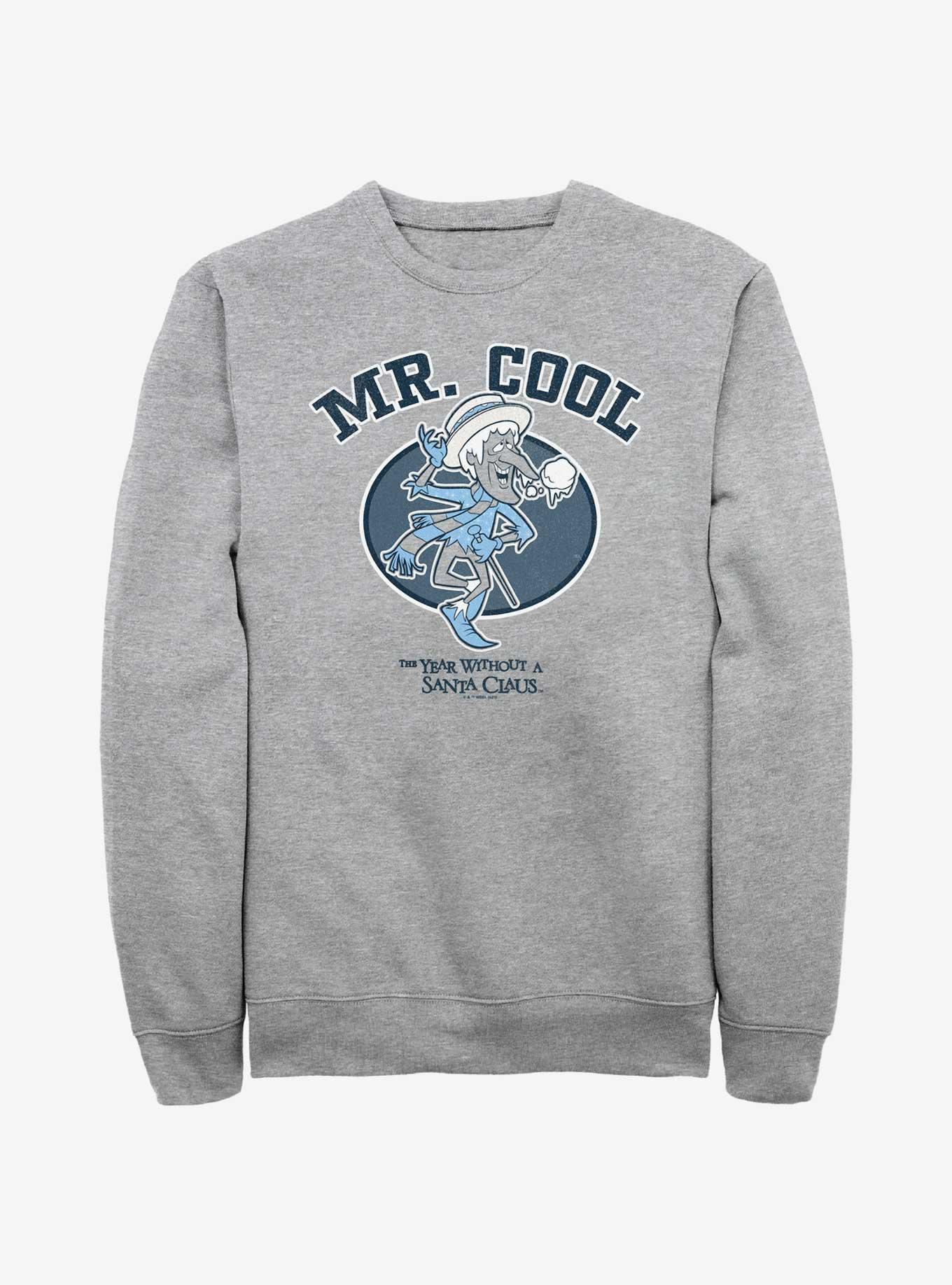 The Year Without a Santa Claus Mr. Cool Collegiate Sweatshirt, ATH HTR, hi-res