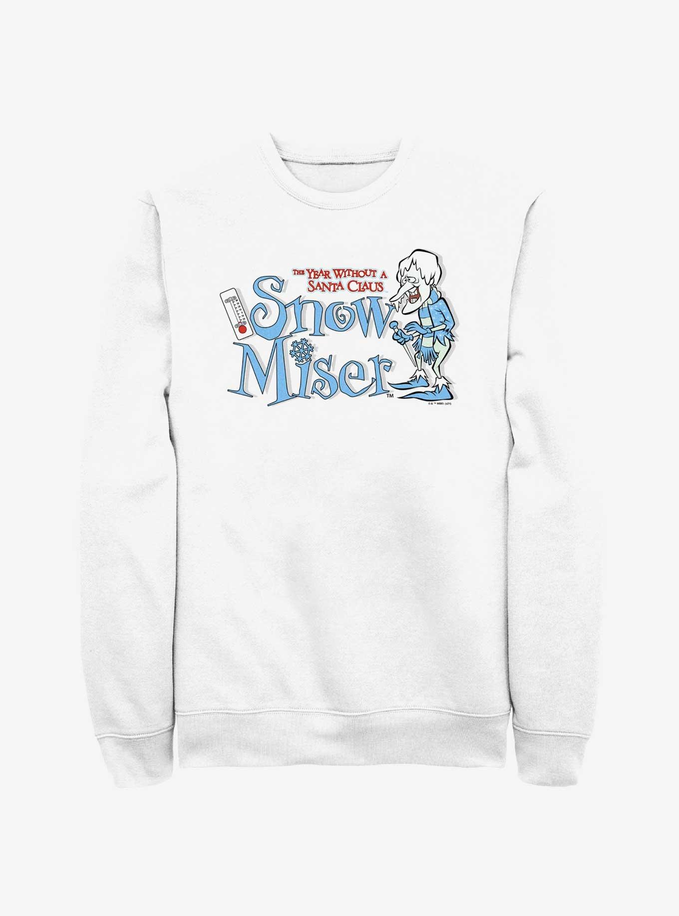 The Year Without a Santa Claus Snow Miser Badge Sweatshirt, WHITE, hi-res