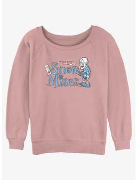 The Year Without a Santa Claus Snow Miser Badge Girls Slouchy Sweatshirt, , hi-res