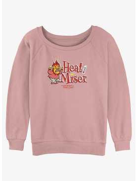The Year Without a Santa Claus Heat Miser Badge Girls Slouchy Sweatshirt, , hi-res