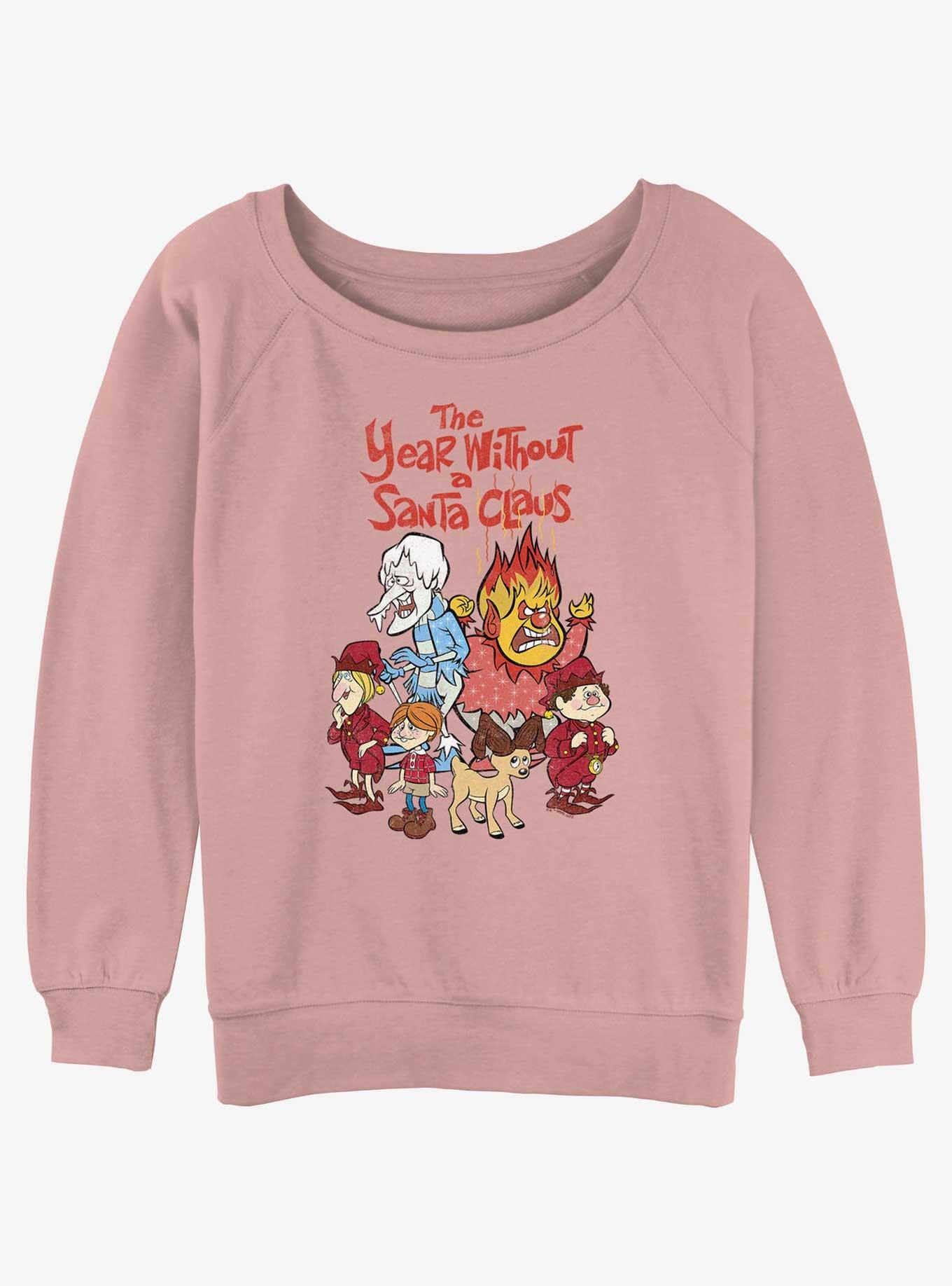 The Year Without a Santa Claus Logo Group Girls Slouchy Sweatshirt