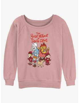 The Year Without a Santa Claus Logo Group Girls Slouchy Sweatshirt, , hi-res