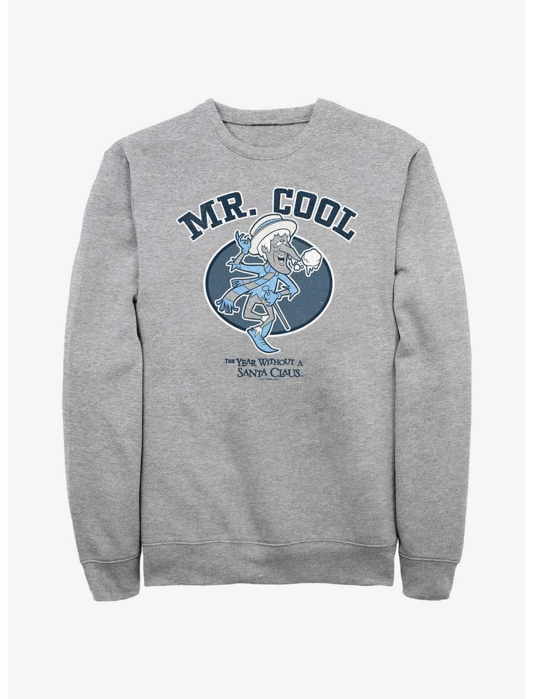 The Year Without a Santa Claus Mr. Cool Collegiate Sweatshirt, ATH HTR, hi-res