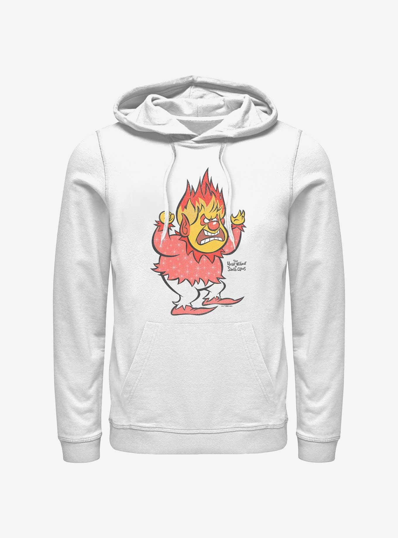 The Year Without a Santa Claus Vintage Heat Miser Hoodie, WHITE, hi-res