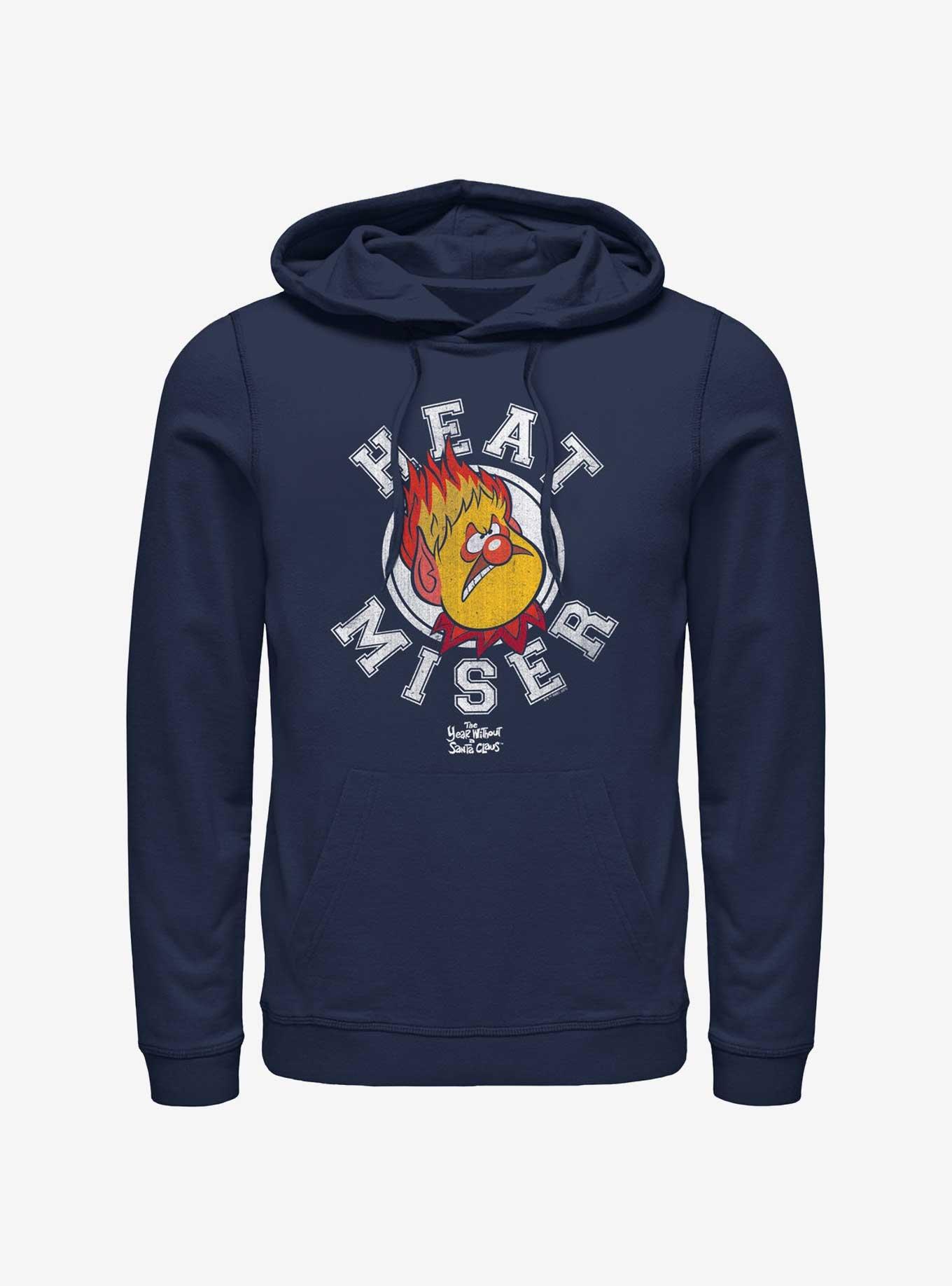 The Year Without a Santa Claus Heat Miser Collegiate Hoodie, NAVY, hi-res