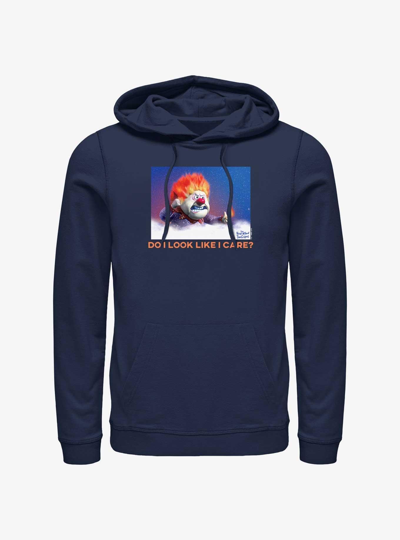 The Year Without a Santa Claus Heat Miser Do I Look Like I Care Meme Hoodie, , hi-res