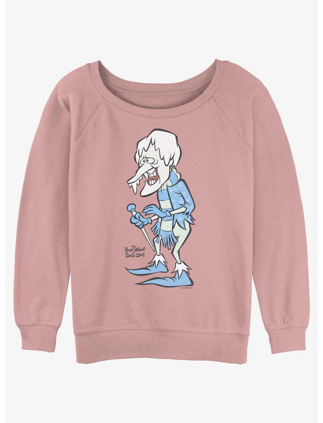 The Year Without a Santa Claus Snow Miser Womens Slouchy Sweatshirt, DESERTPNK, hi-res