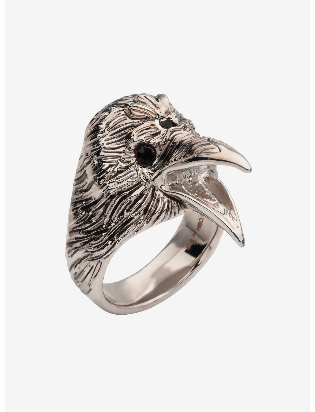Game of Thrones Three-Eyed Raven Ring, SILVER, hi-res