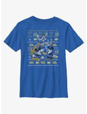 Disney Mickey Mouse Hanukkah Ugly Sweater Youth T-Shirt, , hi-res