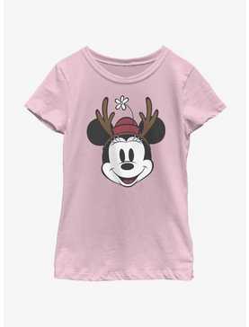 Disney Minnie Mouse Minnie Antlers Youth Girls T-Shirt, , hi-res
