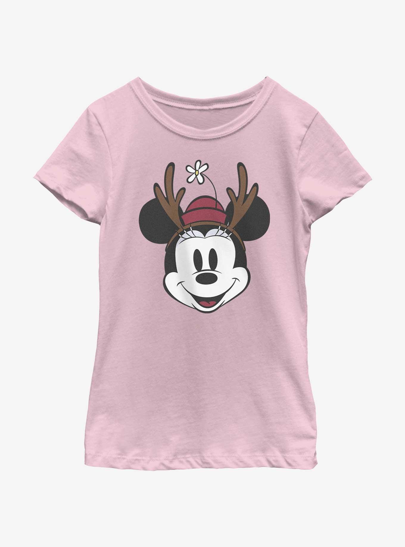 Disney Minnie Mouse Minnie Antlers Youth Girls T-Shirt, , hi-res