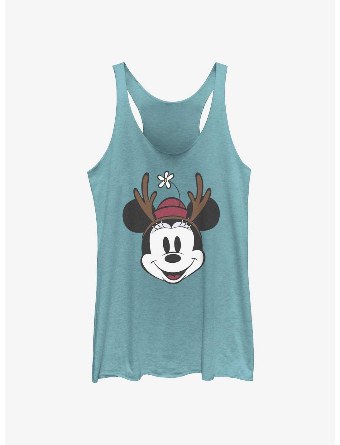Disney Minnie Mouse Minnie Antlers Womens Tank Top, TAHI BLUE, hi-res
