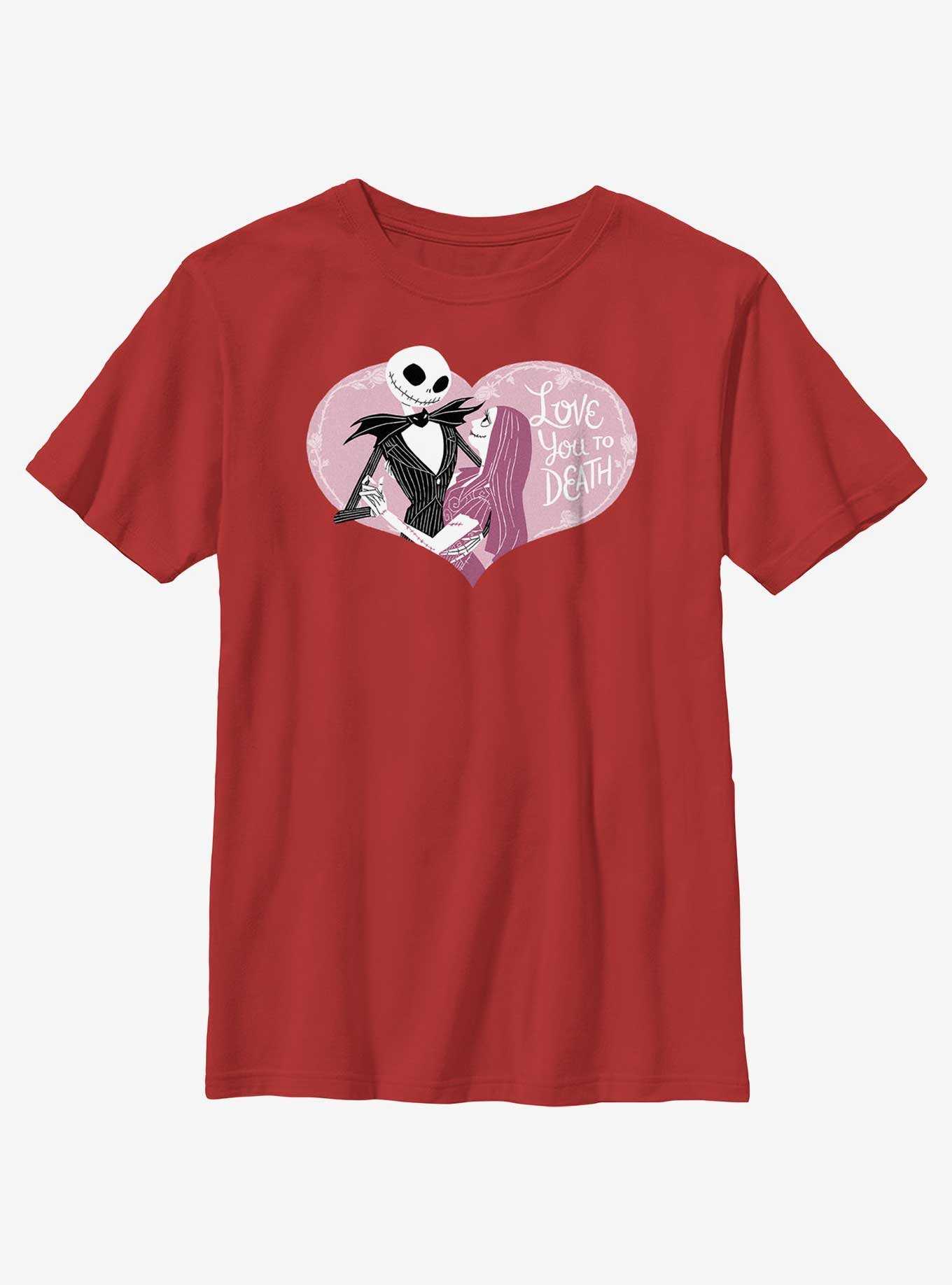 Disney Nightmare Before Christmas Love You To Death Youth T-Shirt, , hi-res