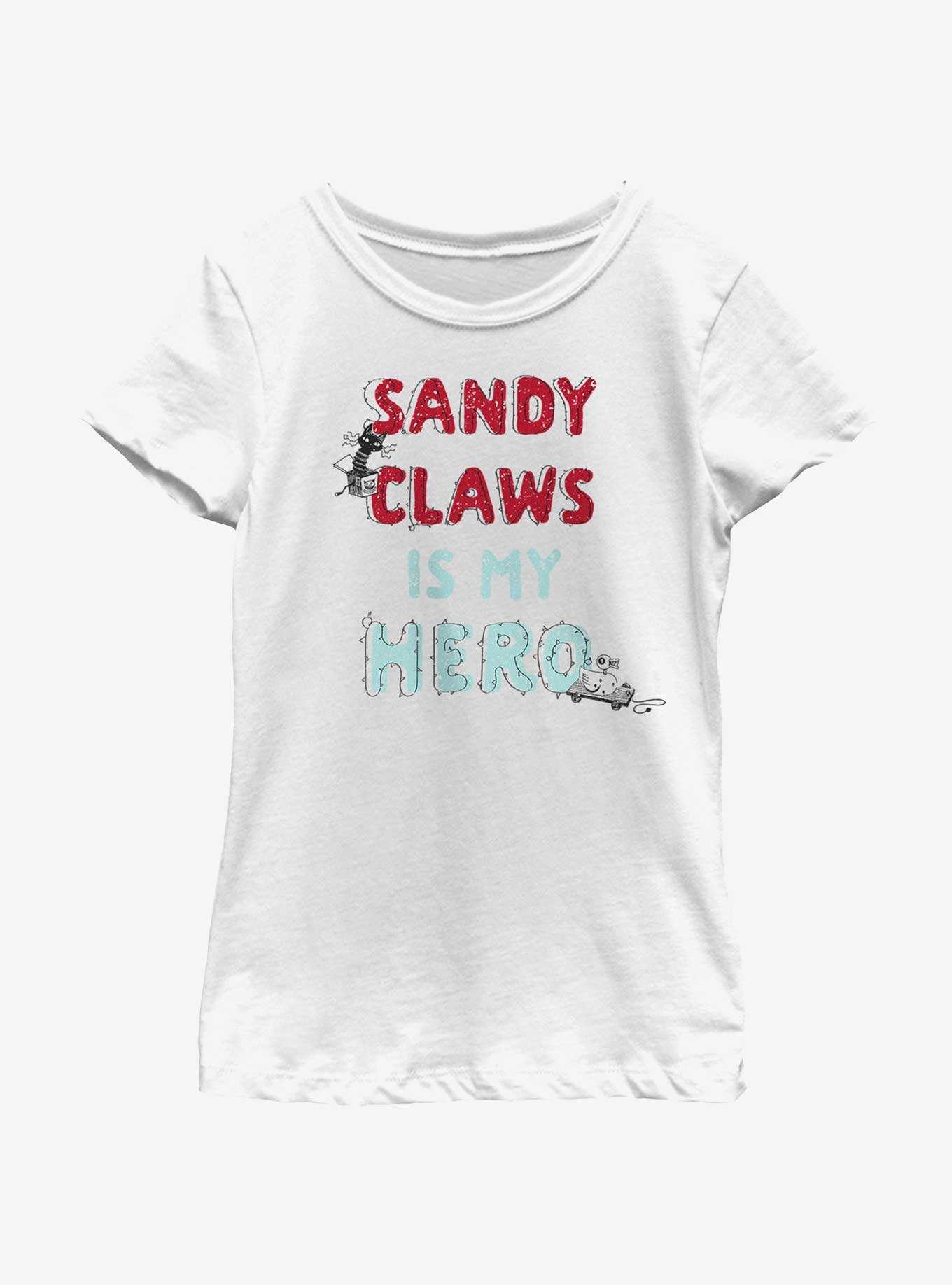 Disney Nightmare Before Christmas My Hero Sandy Claws Youth Girls T-Shirt, , hi-res