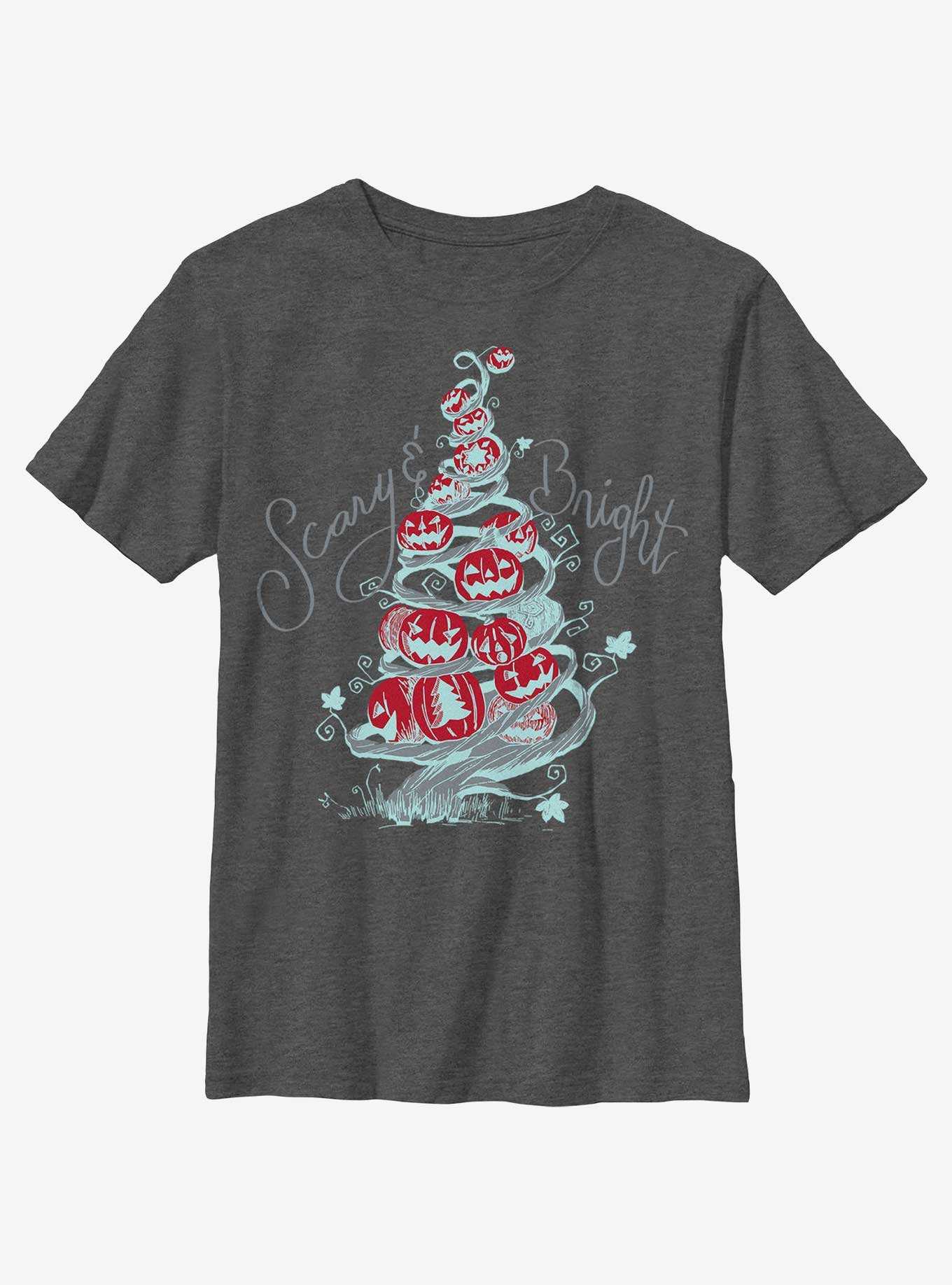 Disney Nightmare Before Christmas Scary & Bright Tree Youth T-Shirt, , hi-res