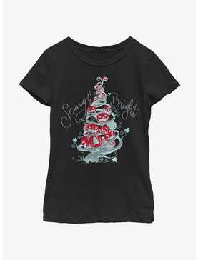 Disney Nightmare Before Christmas Scary & Bright Tree Youth Girls T-Shirt, , hi-res