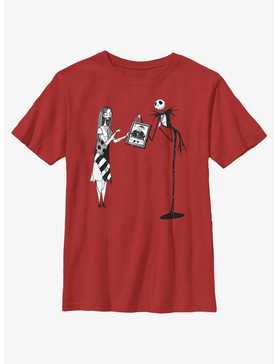 Disney Nightmare Before Christmas Sally & Jack Sandy Claws Youth T-Shirt, , hi-res