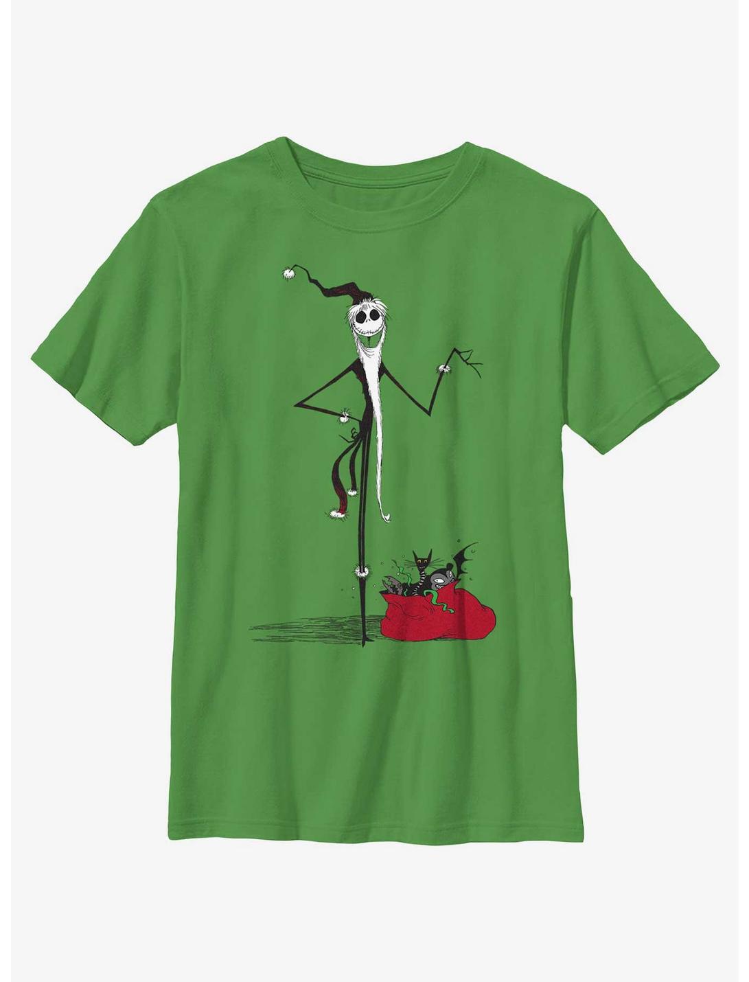 Disney Nightmare Before Christmas Sandy Claws Jack Youth T-Shirt, KELLY, hi-res