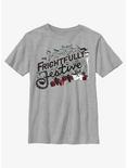 Disney Nightmare Before Christmas Frightfully Festive Youth T-Shirt, ATH HTR, hi-res