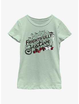 Disney Nightmare Before Christmas Frightfully Festive Youth Girls T-Shirt, , hi-res