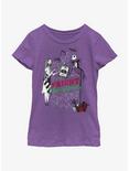 Disney Nightmare Before Christmas Fright Christmas Youth Girls T-Shirt, PURPLE BERRY, hi-res
