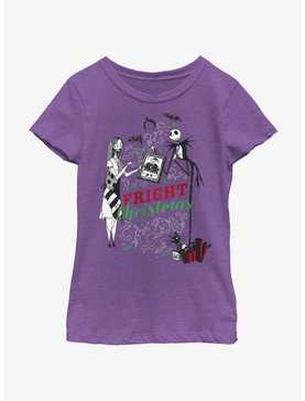 Disney Nightmare Before Christmas Fright Christmas Youth Girls T-Shirt, , hi-res