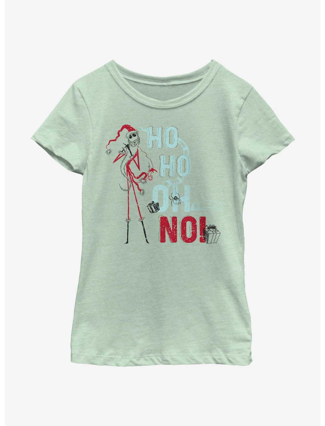 Disney Nightmare Before Christmas Ho Ho Oh No Youth Girls T-Shirt, MINT, hi-res