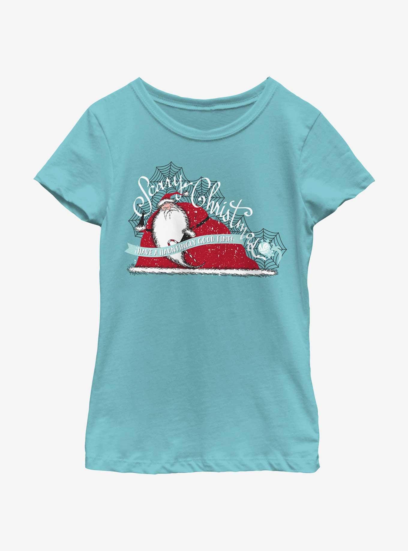 Disney Nightmare Before Christmas Scary Christmas Youth Girls T-Shirt, , hi-res
