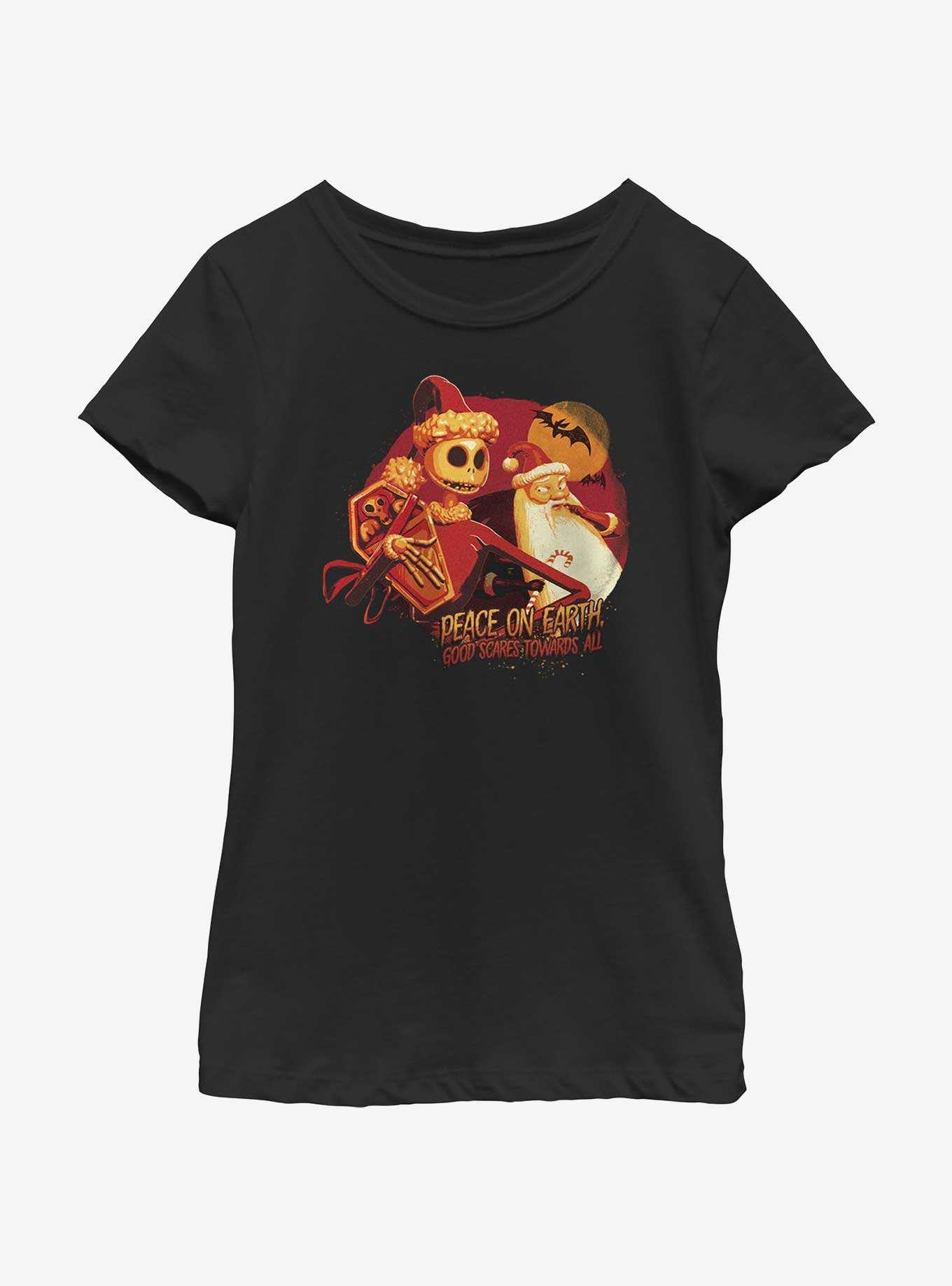 Disney Nightmare Before Christmas Good Scares Towards All Youth Girls T-Shirt, , hi-res