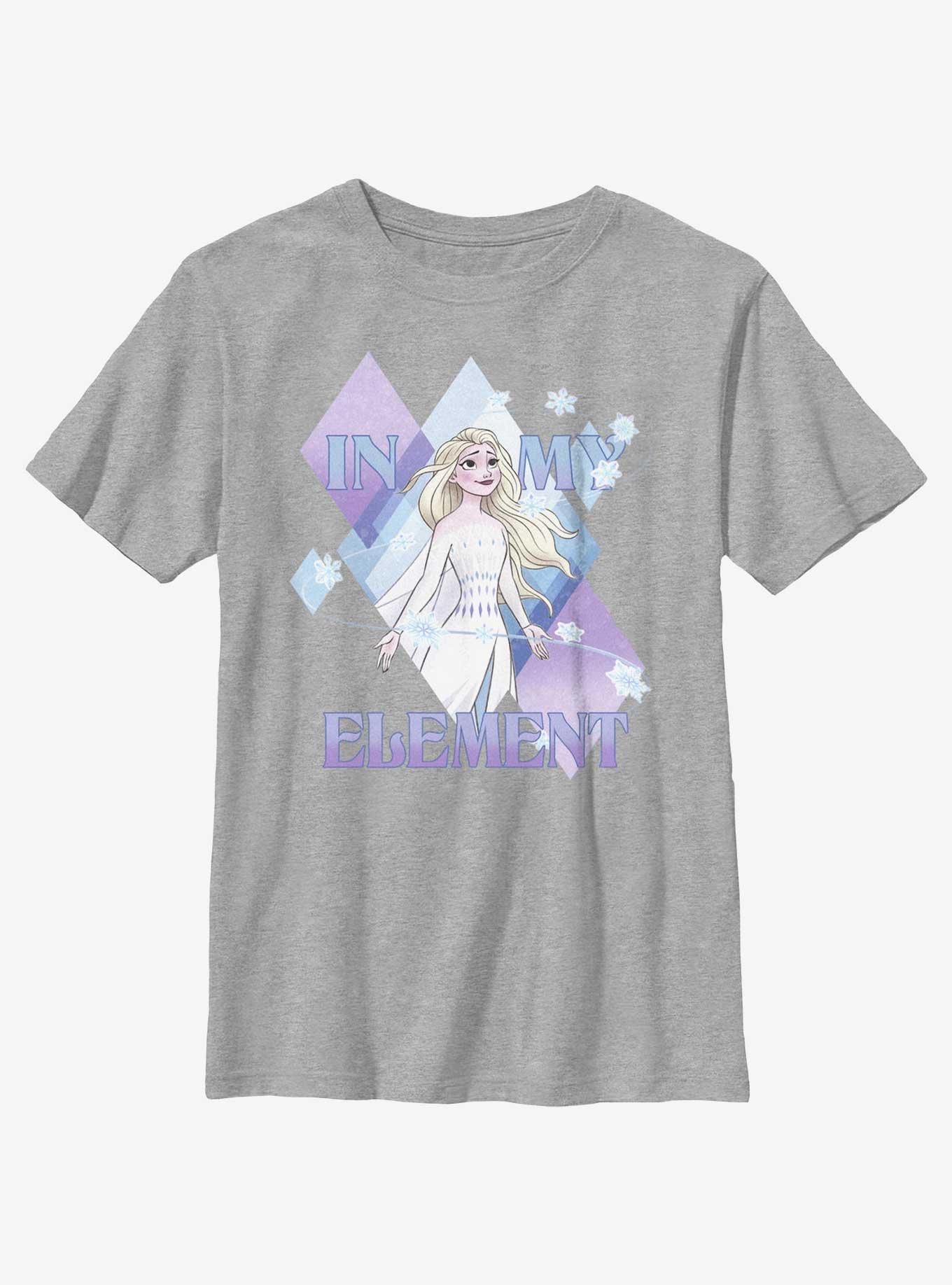 Disney Frozen Elsa In My Element Youth T-Shirt, ATH HTR, hi-res
