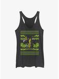 Disney The Lion King Scar Ugly Holiday Womens Tank Top, BLK HTR, hi-res