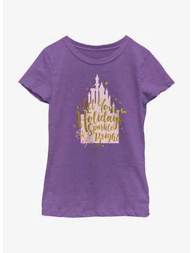 Disney Princesses Holidays Sparkle Bright Youth Girls T-Shirt, , hi-res
