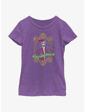 Disney Nightmare Before Christmas Frightfully Merry Youth Girls T-Shirt, , hi-res