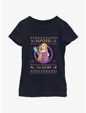 Disney Princesses Rapunzel Ugly Holiday Youth Girls T-Shirt, , hi-res
