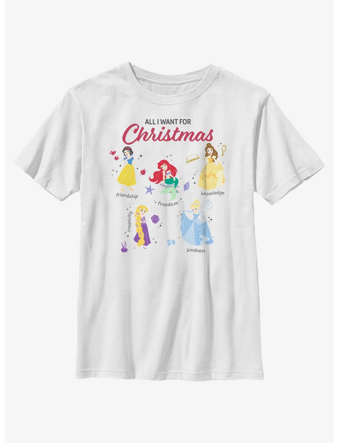Disney Princesses Quality Wishlist Youth T-Shirt, WHITE, hi-res