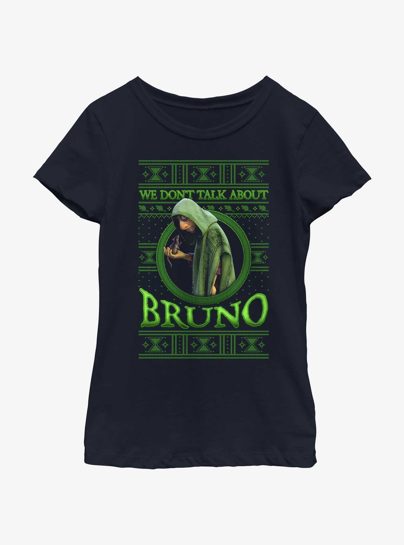 Disney Encanto Bruno Ugly Holiday Youth Girls T-Shirt, NAVY, hi-res