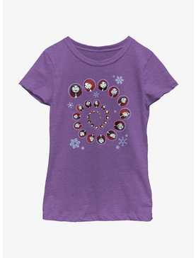 Disney Nightmare Before Christmas Sally Winter Swirl Youth Girls T-Shirt, , hi-res