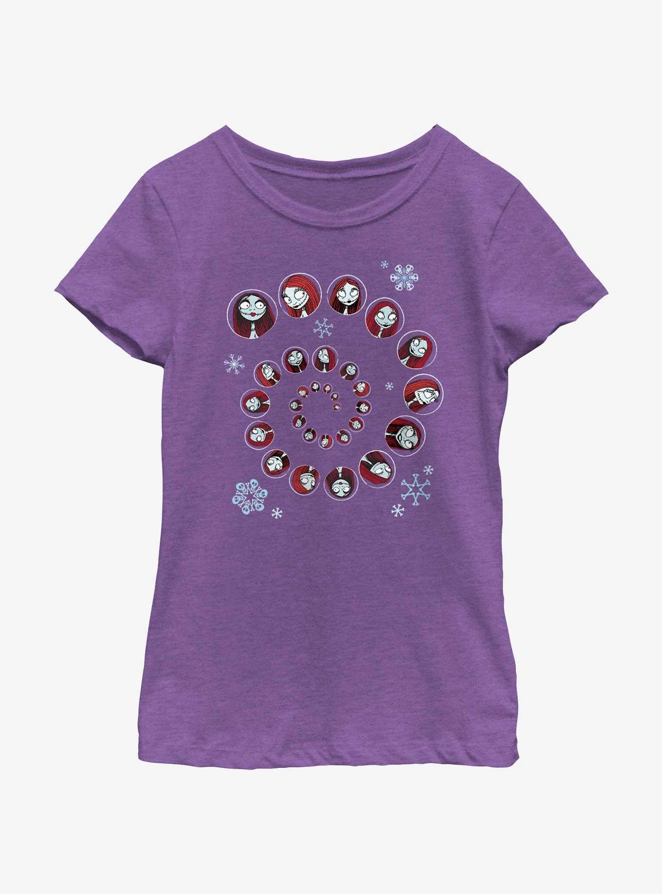 Disney Nightmare Before Christmas Sally Winter Swirl Youth Girls T-Shirt, , hi-res