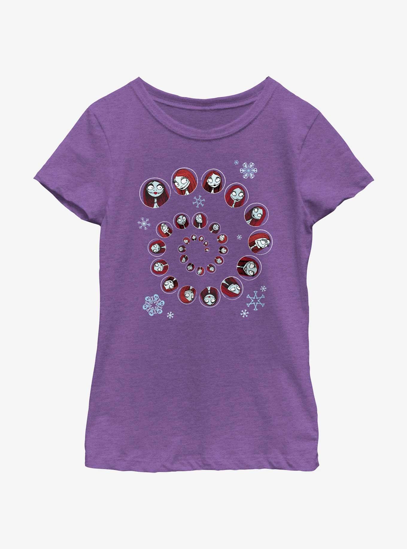 Disney Nightmare Before Christmas Sally Winter Swirl Youth Girls T-Shirt, , hi-res
