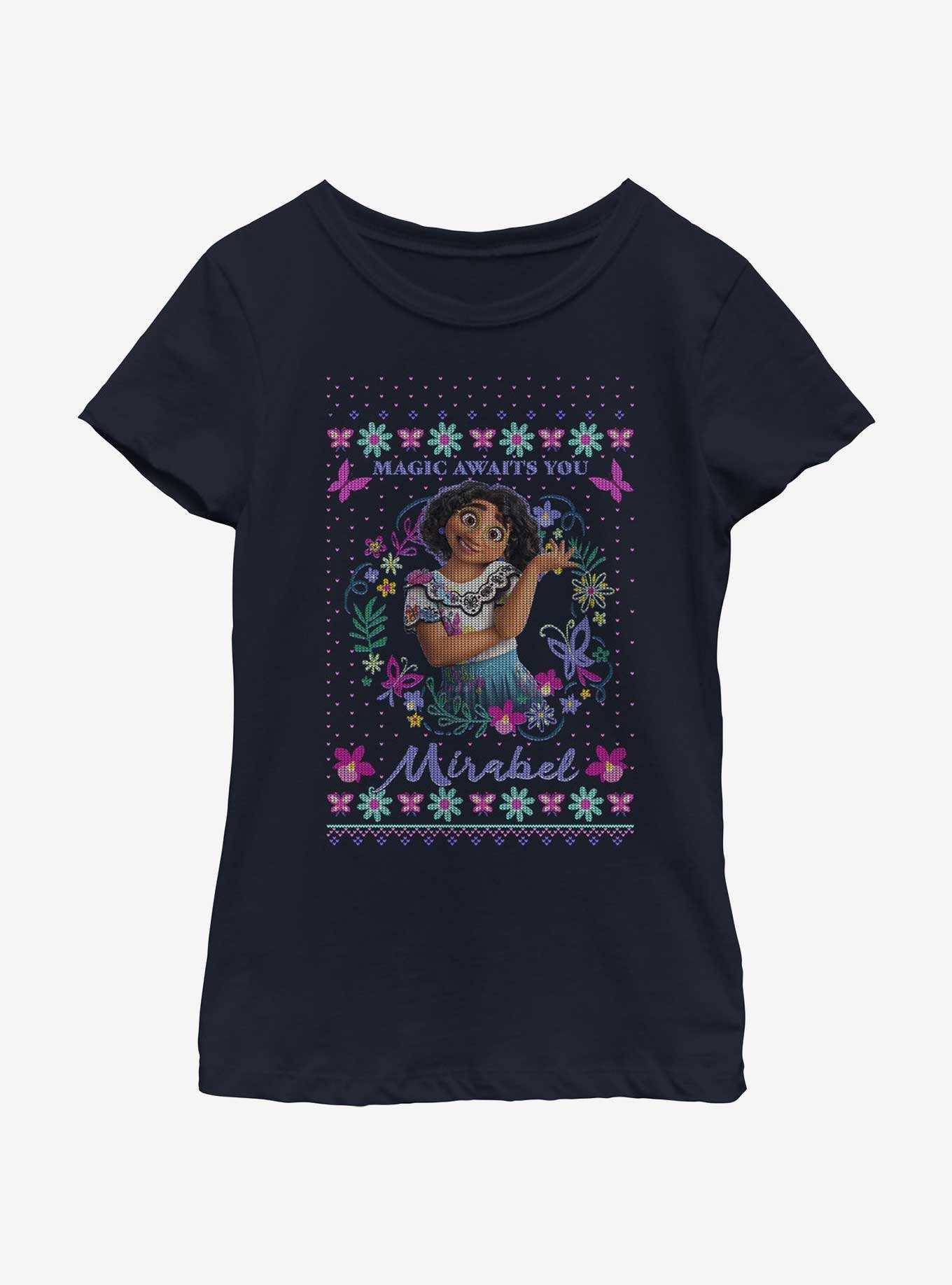 Disney Encanto Mirabel Ugly Holiday Youth Girls T-Shirt, , hi-res